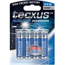 Wentronic - Batterie Alkali AA Mignon 23633 LR6 (VE4) 1,5V,tecxus