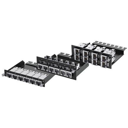 Telegärtner - System-Patchpanel Kupfer HD3-ES RJ45-Modul 100021643 0,5HE für 6x STX