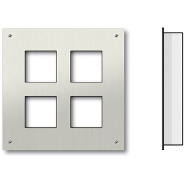 TCS Tür Control - Montageelement für Türstation Frontplatte UP ZAU2007-0030 für 2x2 AMI-Module