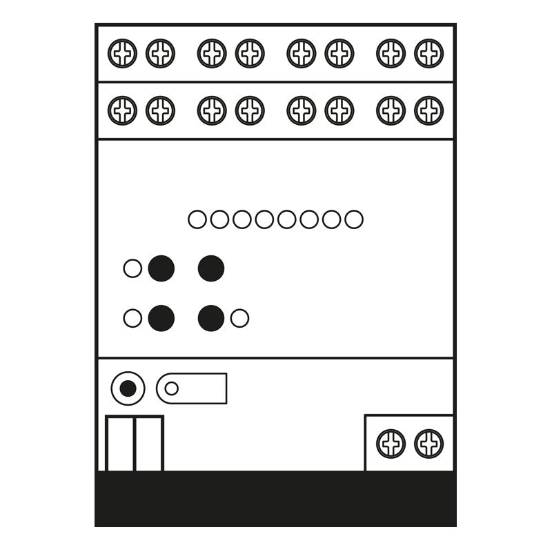 Jung - Bussystem-Heizungsaktor KNX Fan-Coil-Aktor 2-fach FCA 2 REGHE REG Gehäuse 4TE