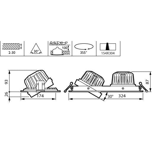Philips Lighting - Downlight/Strahler/Flutlicht 3D-LED-Leuchte GD352B 39S #58838700 840