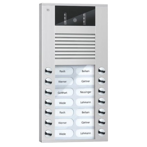 TCS Tür Control - Türstation für Türkommunikation Video color Außenstation AVE14143-0010 14Tast 2reih.AP si