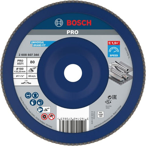 Bosch - Trenn-/Schleifscheibe PRO X571 2608607344 Fächerschleifscheibe