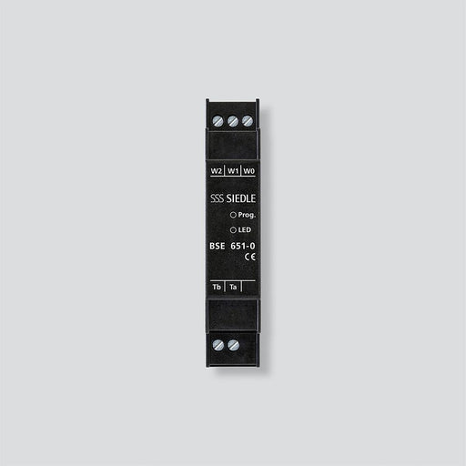 Siedle&Söhne - Zusatzgerät für Türkommunikation Bus-Schalt-Einheit BSE 651-0 Schwarz Hutschiene − 1 Stück