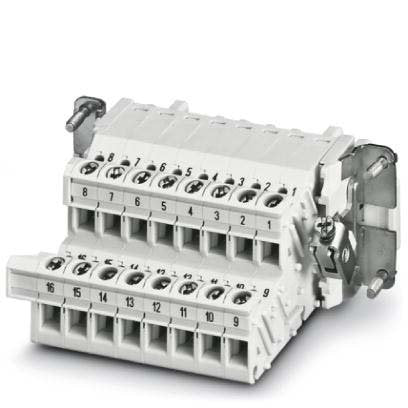 Phoenix Contact - Kontakteinsatz für Rechtecksteckverbinder Klemmenadapter HC-B 16-A-UT-PEL-F − 5 Stück