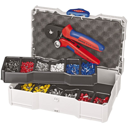 Knipex - Sortimentskasten für Anschluss- und Verbindungstechnik Crimp-Sortiment 97 90 09 für Aderendhülsen