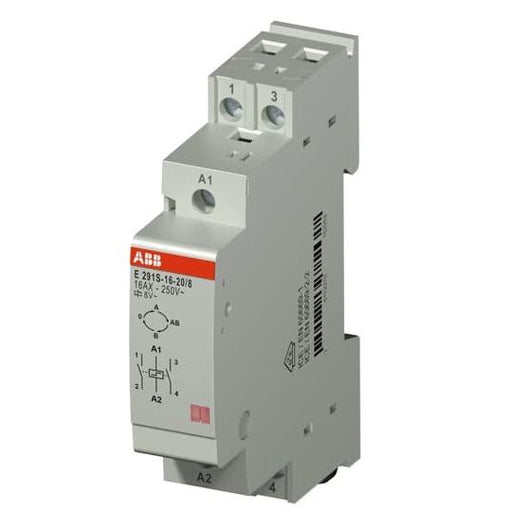 ABB Stotz S&J - Stromstoßschalter Serien-Stromstoßschalter E291S-16-20/8 Sp.8VAC,16A,2NO