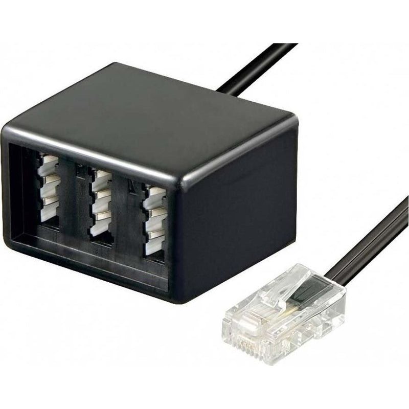Goobay - Kommunikationstechnik-Adapter TAE Adapter NFN-RJ45 68024 0,2m,sw,St/Bu