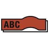 Newell Brands - Schriftband D1 Schriftband 19mm/7m 45807 schwarz auf rot