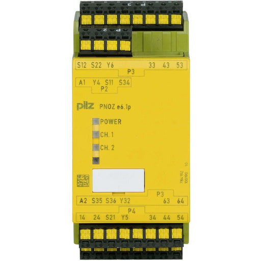 Pilz - Gerät zur Überwachung von sicherheitsgerichteten Stromkreisen Not-Aus-Schaltgerät PNOZ e6.1p C #784192 24VDC 4n/o 2so