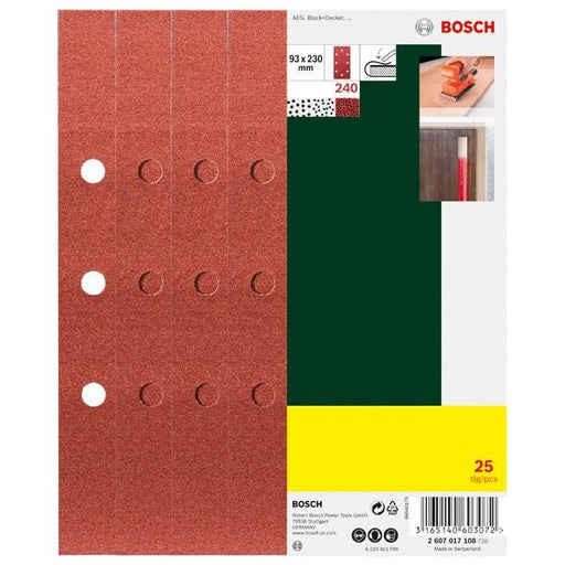 Bosch - Schleifpapierset Schleifblatt-Set für 2607017108 Schwingschleifer BD