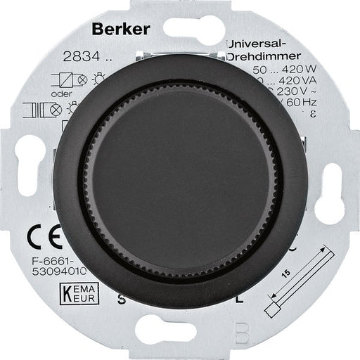 Berker - Dimmer Universal-Drehdimmer MAN0101317 mit Zentralstück