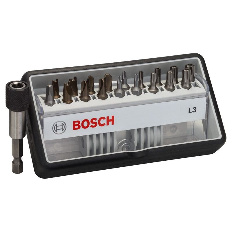 Bosch - Bit-Set Schrauberbit-Set Robust 2607002569 Line L Extra-Hart 18