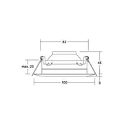 Brumberg Leuchten - Downlight/Strahler/Flutlicht LED-Einbaustrahler 350 mA 12430173 3000K