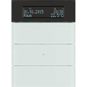 Berker - Bussystem-Mehrfach Bediengerät Tastsensor 3fach 75663590 Glas polarweiß