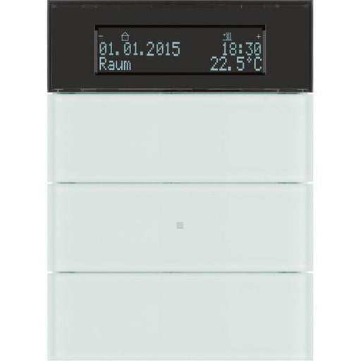 Berker - Bussystem-Mehrfach Bediengerät Tastsensor 3fach 75663590 Glas polarweiß
