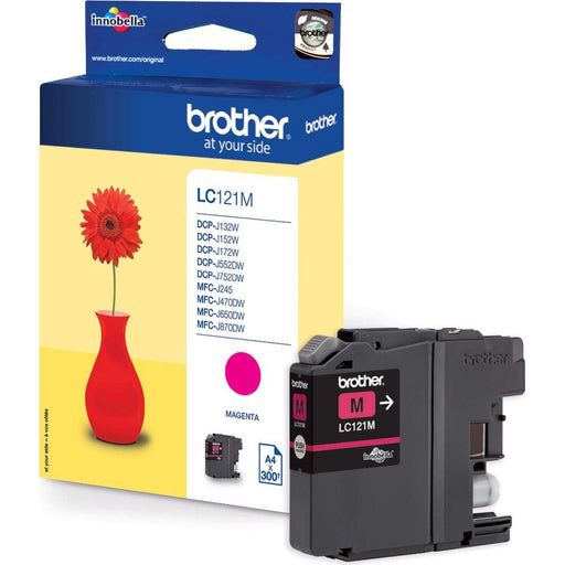 Brother - Verbrauchsmaterial für Telefax/Drucker/MFC Tintenpatrone LC-121M magenta