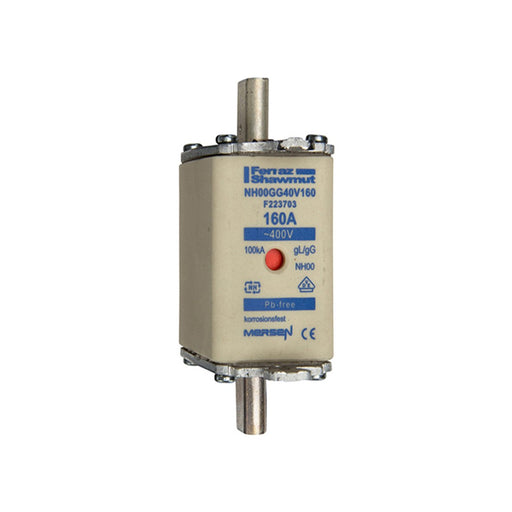 Mersen - Messersicherung Sicherungseinsatz NH gG NH00GG40V160 Gr.00 160A sfü KM − 3 Stück