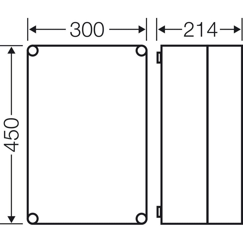 Hensel - Leergehäuse Mi 0310 450x300x214mm