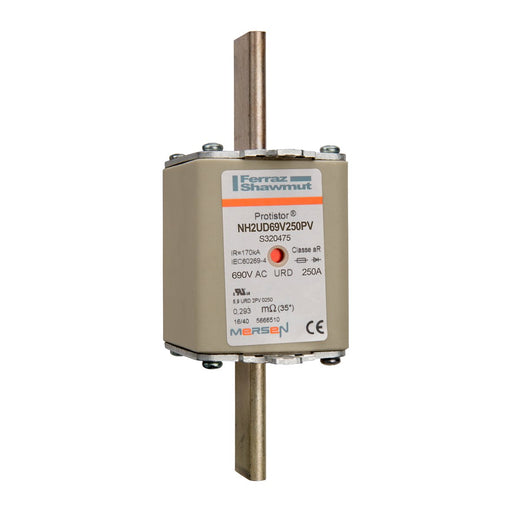 Mersen - Messersicherung Sicherungseinsatz NH aR NH2UD69V250PV Gr.2 250A sfü KM − 3 Stück