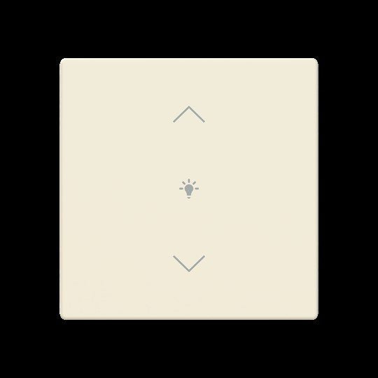 Busch-Jaeger - Bussystem-Tastwippe Abdeckung als Wippe LFDW/A.1.63.11-82 1f. Symbol Dimmen