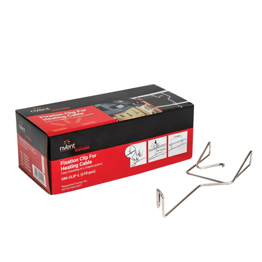 Chemelex - Zubehör/Ersatzteile für Heizbänder Befestigungs-Clip GM-CLIP-L f.L-Profil-Aufdachr. − 2 Packung