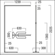 Zumtobel Group - Stehleuchte LED - Stehleuchte LINETIK - S  #42190201 830