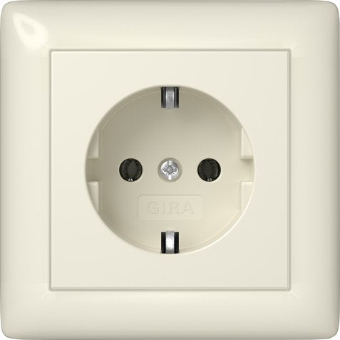 Gira - Steckdose Vollpl. 444001 Cremeweiß