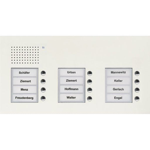TCS Tür Control - Türstation für Türkommunikation Audio Außenstation PUK 12 PUK12/3-WS Tasten 3-spaltig UP