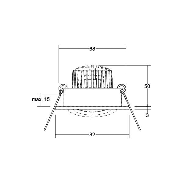 Brumberg Leuchten - Downlight/Strahler/Flutlicht LED-Einbaustrahler 230V 39143253
