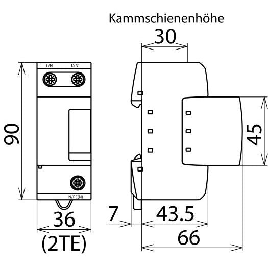 DEHN - Blitzstromableiter für Energietechnik Blitzstromableiter DB M 1 255 DEHNbloc M