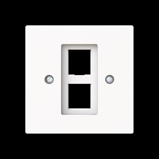 Busch-Jaeger - Einsatz/Abdeckung für Kommunikationstechnik Zentralscheibe m. Tragring 2561-02-44M Modular-Jack