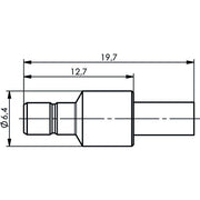Telegärtner - Koax-Steckverbinder SMB-Kabelstecker cr/cr AU 100024858 G8 (RD-316) − 5 Stück