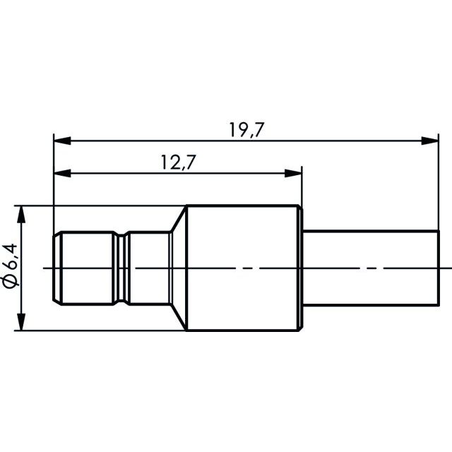 Telegärtner - Koax-Steckverbinder SMB-Kabelstecker cr/cr AU 100024858 G8 (RD-316) − 5 Stück