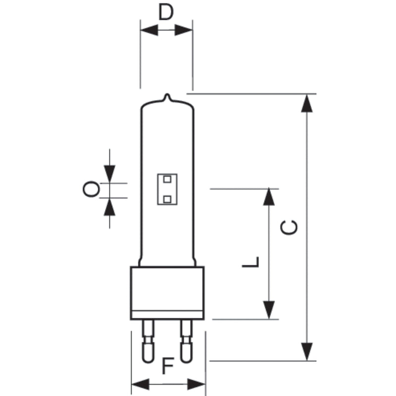 Philips Lighting - Studio-, Projektions- und Fotolampe Studiolampe MSR 1200/2 1CT/3