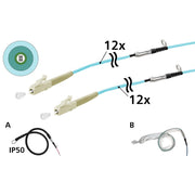 Metz Connect - System-Patchkabel LWL OpDAT VIK Universalkabel 152U125JJ5050G 12xOM3, LC-LC, 50 m