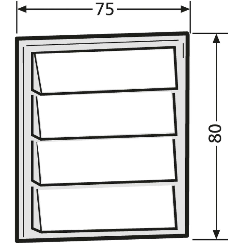 Renz Metallwaren - Funktionsmodul für Türkommunikation Klingelmodul 97-9-85272 gr mit 4 Klingeltaster − 1 Stück