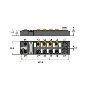 Turck - Feldbus, Dez. Peripherie - Funktions-/Technologie-Modul Blockmodul TBPN-L1-FDIO1-2IOL
