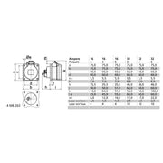 Bals Elektrotech - CEE-Anbausteckdose (IEC 60309) CEE-Anbausteckdose 130111