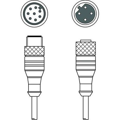 Leuze - Konfektioniertes Sensor-Aktor-Kabel Verbindungsleitung KDS PB-M12-#50144357