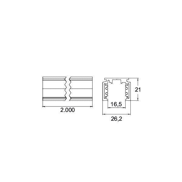 Brumberg Leuchten - Stromschiene 48 V-Stromschiene DALI 88487280