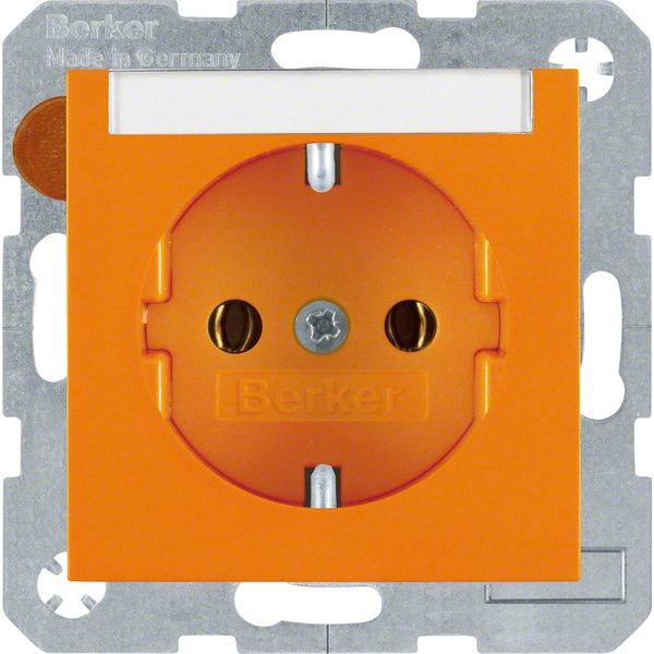 Berker - Steckdose SCHUKO-Steckdose or/gl 47508907 m.Beschriftungsfeld