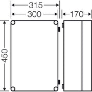 Hensel - Leergehäuse Mi-Einzelleergehäuse Mi 9301 275x425x146mm
