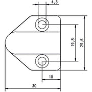 Assa Abloy effeff - Netzanschlussleitung Kabelübergang 10318-80-----00 Messing 80cm