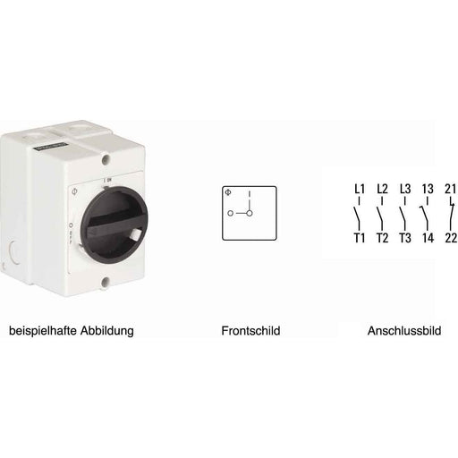 Kraus&Naimer - Lastschalter Reparaturschalter KG64 T103/40 KL11V 63A,18,5KW,3pol