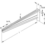 Niedax - Ausleger für Kabeltragsystem Wandausleger KTA 1000