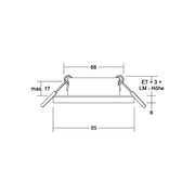 Brumberg Leuchten - Downlight/Strahler/Flutlicht Einbaumodul mit Abdeckung 20043170
