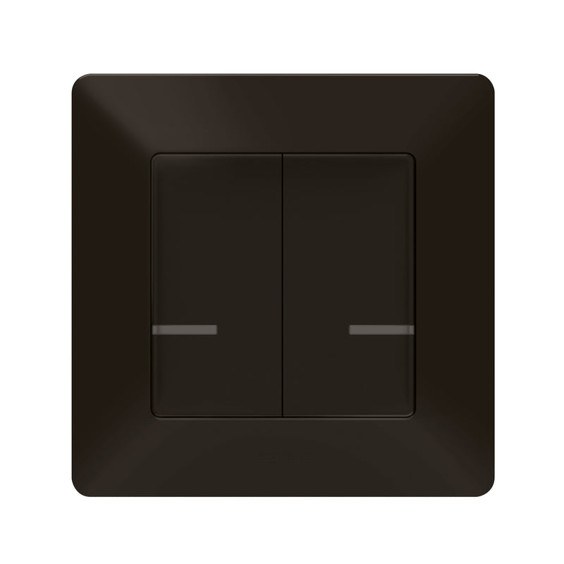 Legrand - Funksender Wandsender 2-Fach Legrand 756387 Schwarz