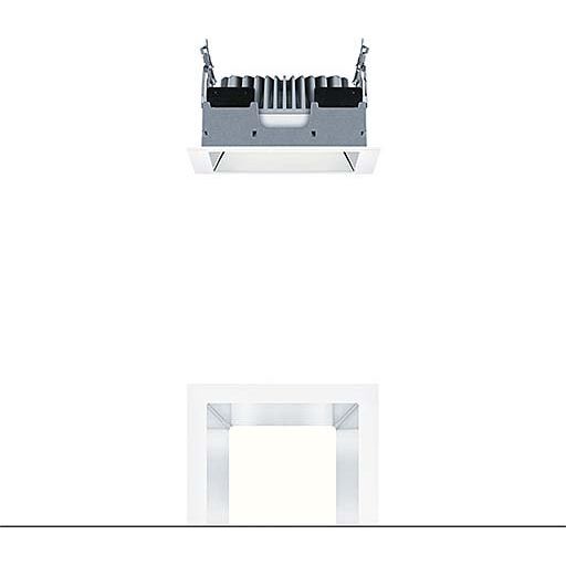 Zumtobel Group - Downlight/Strahler/Flutlicht LED - Deckeneinbauleuchte PANOS EVO #60815887 Q140L 830 230V AL WH