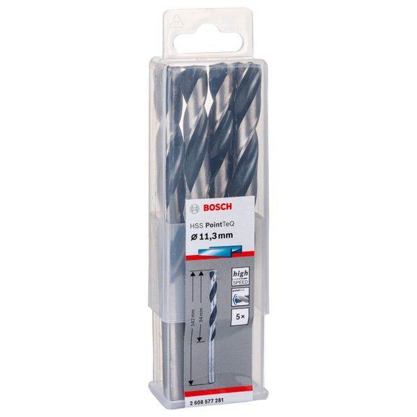Bosch - Bohrer Metallspiralbohrer HSS 2608577281 PointTeQ DIN 338